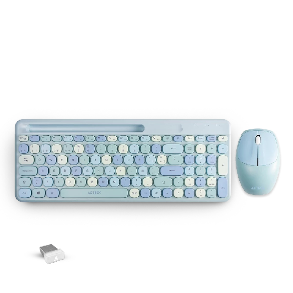 Acteck Creator Chic Colors MK470 teclado Ratón incluido Hogar USB Multicolor