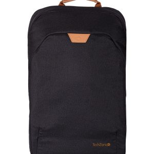 TechZone TZLBP56W-N mochila City backpack Negro Tereftalato de polietileno (PET)