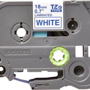 Brother TZE243G cinta para impresora de etiquetas Azul sobre blanco TZe