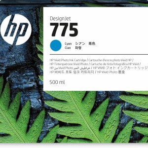 HP Cartucho de tinta 775 cian de 500 ml