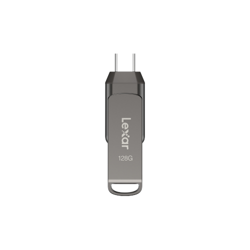 Lexar LJDD400128G-BNQNU unidad flash USB 128 GB USB Tipo C 3.2 Gen 1 (3.1 Gen 1) Gris