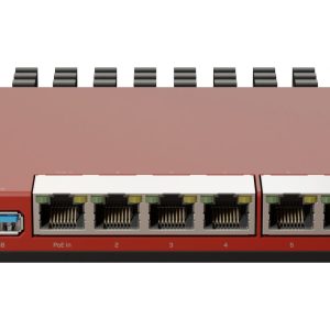 Mikrotik L009UiGS-RM enrutador 2.5 Gigabit Ethernet, Gigabit Ethernet Rojo