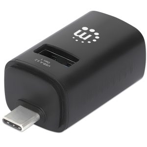 Manhattan 180993 nodo concentrador USB 3.2 Gen 1 (3.1 Gen 1) Type-C 5000 Mbit/s Negro