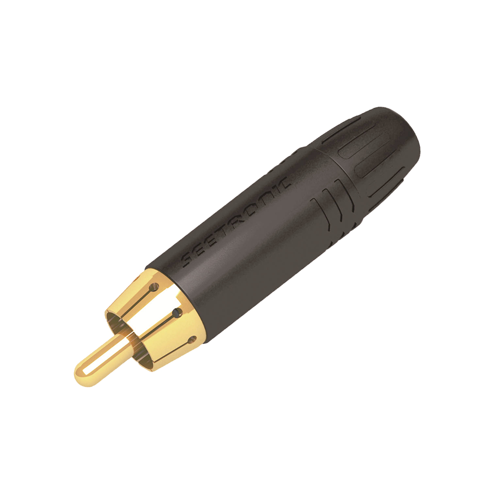 Seetronic MT380 conector RCA Negro, Oro