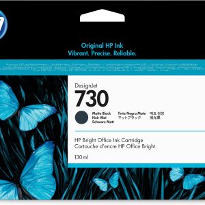 HP Cartucho de tinta DesignJet 730 negro mate de 130 ml