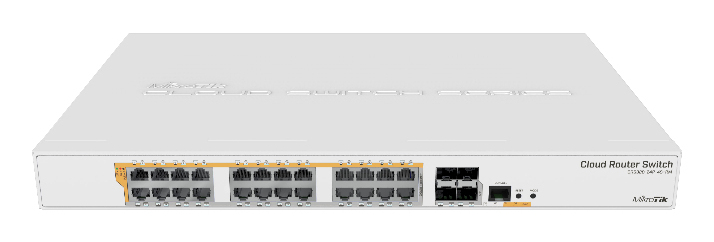 Mikrotik CRS328-24P-4S+RM dispositivo de redes Gestionado L2/L3 Gigabit Ethernet (10/100/1000) Energía sobre Ethernet (PoE) 1U Blanco