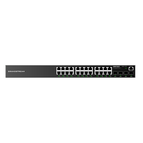 Grandstream Networks GWN7803P dispositivo de redes Gestionado L2+ Gigabit Ethernet (10/100/1000) Energía sobre Ethernet (PoE) Negro