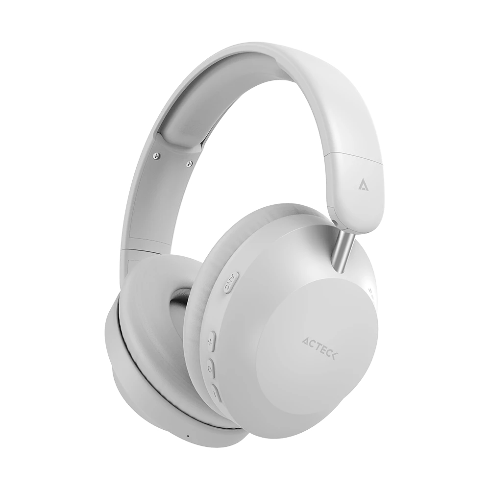 Acteck Triton Pro HP636 Auriculares Inalámbrico y alámbrico Diadema Llamadas/Música USB Tipo C Bluetooth Blanco