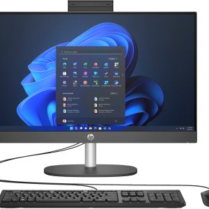 All in One HP 240 G10 Intel Core i3-N300, 8 GB DDR4-SDRAM, 256 GB SSD, Win 11 Home, Negro, Plata