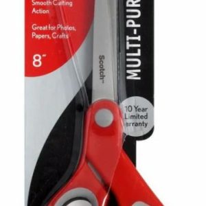 3M Highland 1428 tijera de escritorio o manualidades Universal Corte recto Rojo