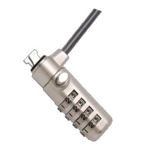 Manhattan Candado Laptop Nano combinación 1.8mts gris