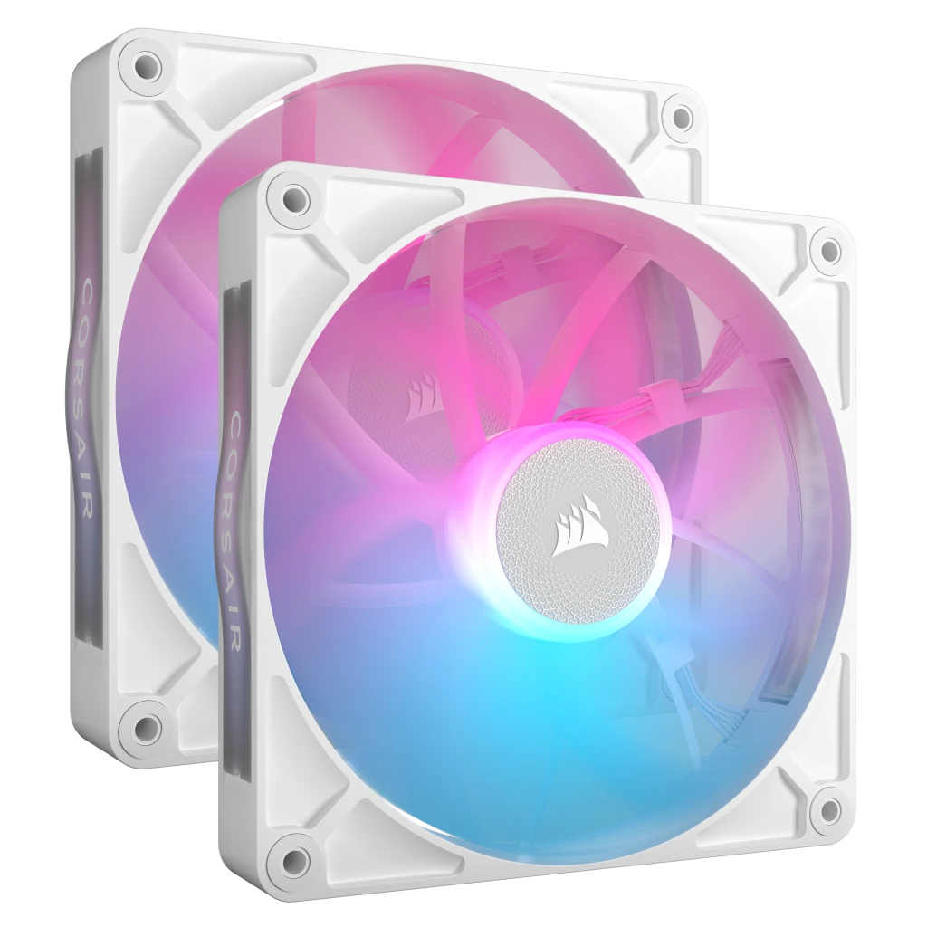 Corsair iCUE LINK RX140 RGB Gabinete de la computadora Ventilador 14 cm Blanco 2 pieza(s)