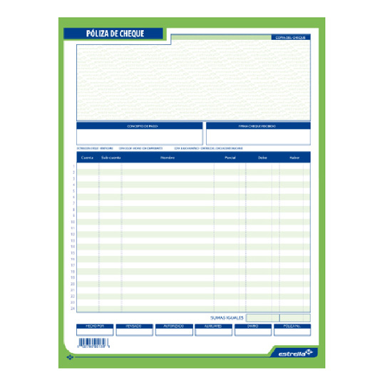 Estrella 0139 formato o libro contable 50 páginas