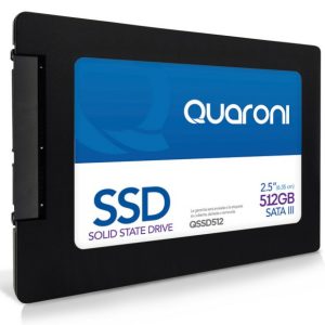 Quaroni QSSD512 unidad externa de estado sólido 512 GB Negro