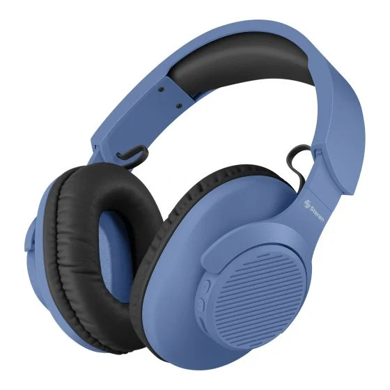 Steren AUD-7630AZ audífono y auriculare Auriculares Inalámbrico Diadema Llamadas/Música USB Tipo C Bluetooth Azul