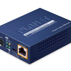 PLANET 1-Port 100/1000X SFP to convertidor de red Azul