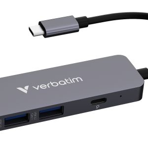 Verbatim 32155 hub de interfaz USB 3.2 Gen 1 (3.1 Gen 1) Type-C 5000 Mbit/s Gris