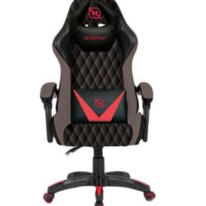 Necnon NSG-01 Silla de juegos para PC asiento acolchado Rosa, Gris
