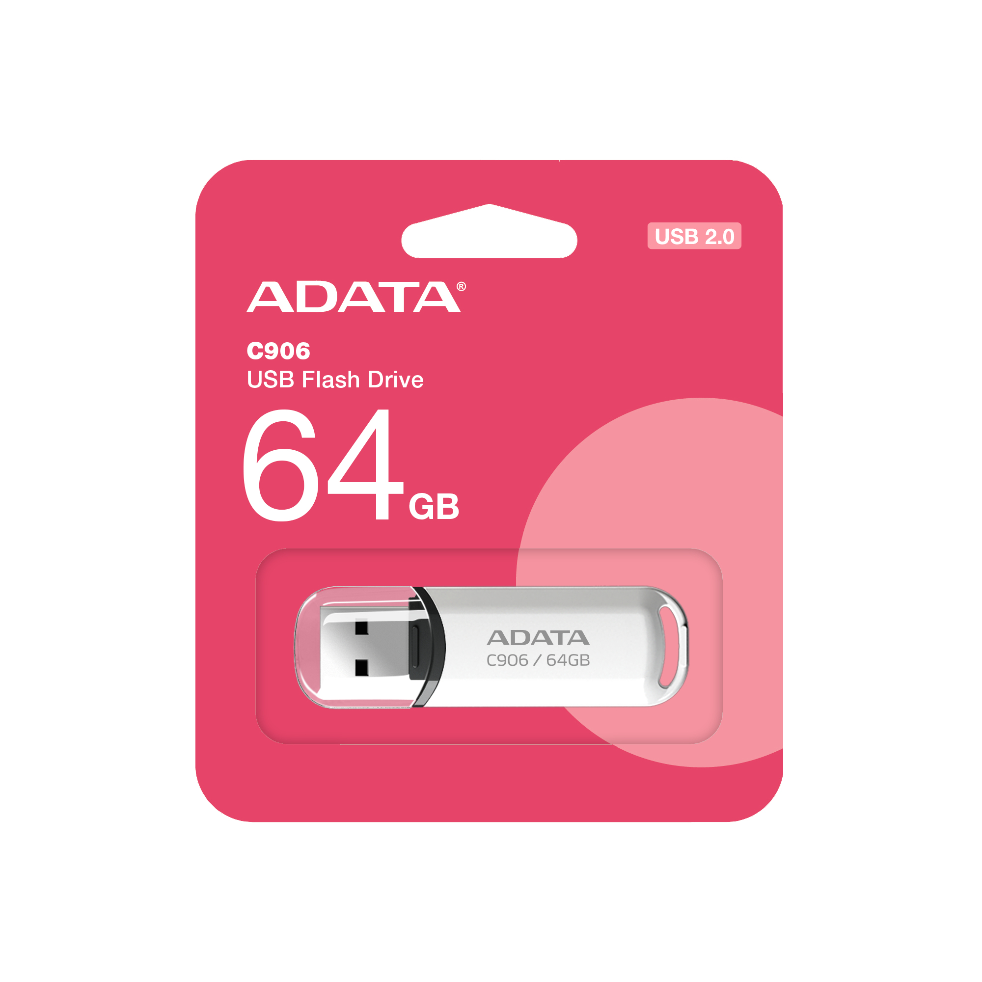 ADATA C906 unidad flash USB 64 GB USB tipo A 2.0 Blanco