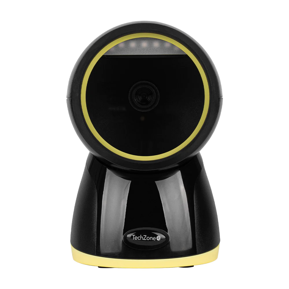 TechZone TZBESC7330 lector de código barras Lector de código de barras anexo 1D/2D CMOS Negro