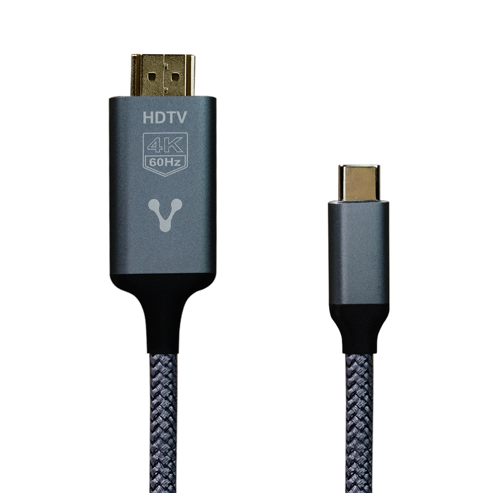 Vorago CAB-310 cable HDMI 1,8 m 2 x HDMI Type A (Standard) USB Tipo C Negro