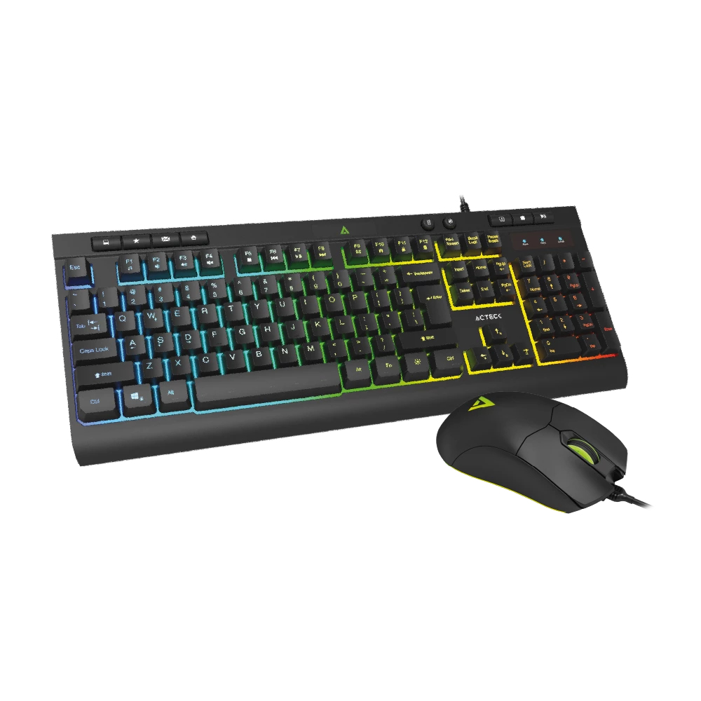 Acteck Aurean Pro MK477G teclado Ratón incluido Universal USB Negro